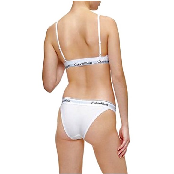 Calvin Klein Quilt Print Bralette & Tanga Panty - Picture 2 of 7